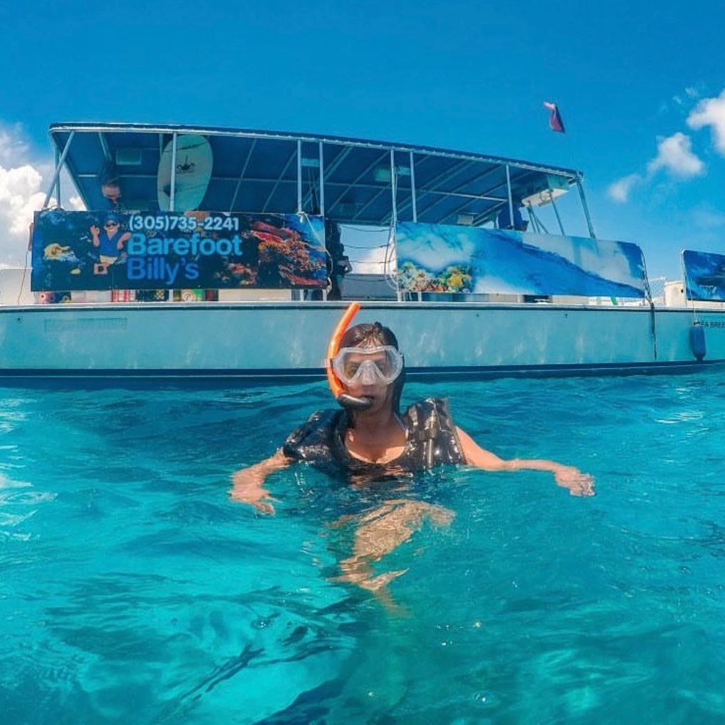 woman snorkeling