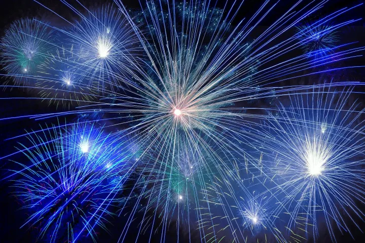 fireworks in the sky